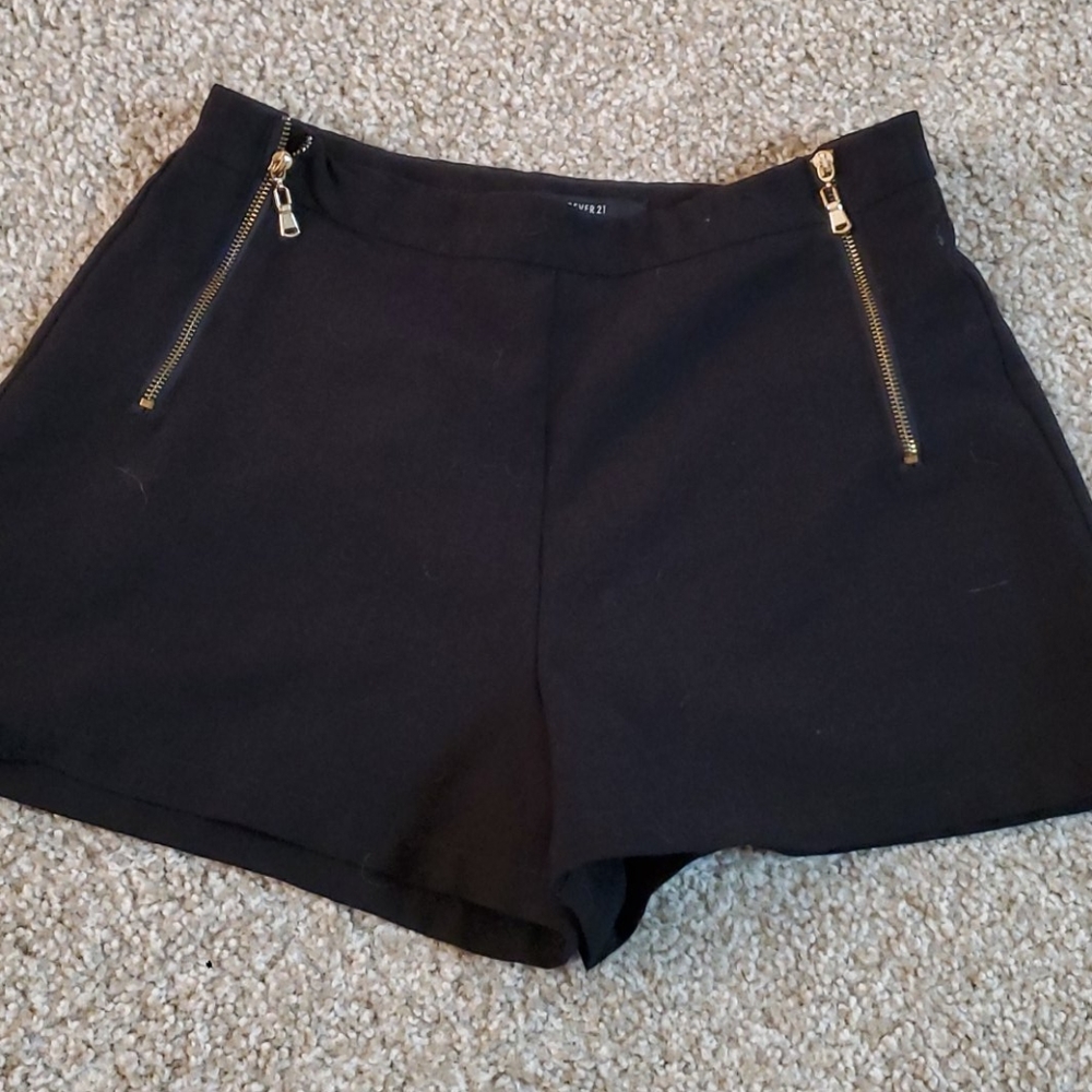 Forever 21 Double Zipper Shorts